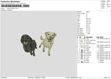 Dogs 0304 Embroidery File 6 sizes