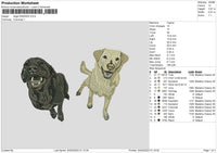 Dogs 0304 Embroidery File 6 sizes