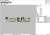 Dogs 1505 Embroidery File 6 sizes