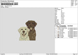 Dogs 1812 Embroidery File 6 sizes