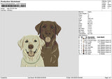 Dogs 1812 Embroidery File 6 sizes