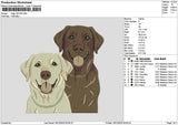 Dogs 1812 Embroidery File 6 sizes