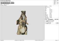 Dogs 2011 Embroidery File 6 sizes