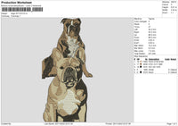 Dogs 2011 Embroidery File 6 sizes