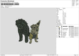 Dogs 1612 Embroidery File 6 sizes