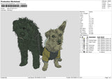 Dogs 1612 Embroidery File 6 sizes