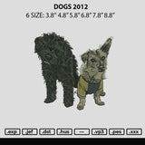 Dogs 1612 Embroidery File 6 sizes