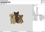 Dogs 2507 Embroidery File 6 sizes