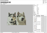 Dogs 2803 Embroidery File 6 sizes