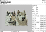 Dogs 2803 Embroidery File 6 sizes