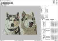 Dogs 2803 Embroidery File 6 sizes