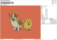 Dogs 3024 Embroidery File 6 sizes