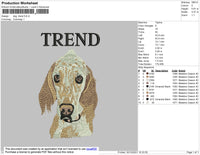 Dog Trend Embroidery File 4 size