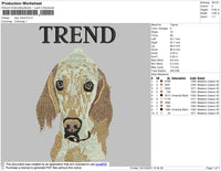 Dog Trend Embroidery File 4 size