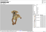 Dog V14 Embroidery File 4 size