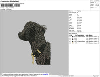 Dog V17 Embroidery File 4 size