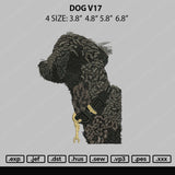 Dog V17 Embroidery File 4 size