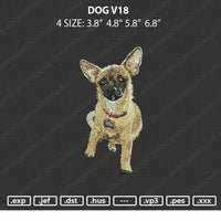 Dog V18 ERmbroidery File 4 size
