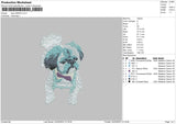 Dog V2003 Embroidery File 6 sizes