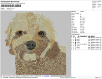 Dog V20 Embroidery File 4 size