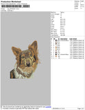 Dog V22 Embroidery File 4 size