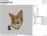 Dog V22 Embroidery File 4 size