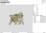 Dog V22 Embroidery File 6 sizes