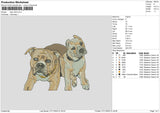 Dog V22 Embroidery File 6 sizes