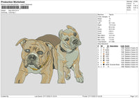 Dog V22 Embroidery File 6 sizes