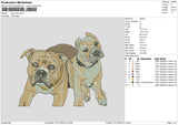 Dog V22 Embroidery File 6 sizes