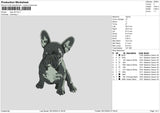 Dog V23 Embroidery File 6 sizes