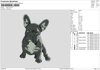 Dog V23 Embroidery File 6 sizes