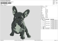 Dog V23 Embroidery File 6 sizes