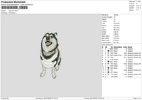 Dog V24 Embroidery File 6 sizes