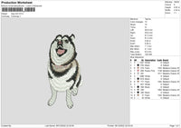 Dog V24 Embroidery File 6 sizes