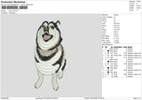 Dog V24 Embroidery File 6 sizes