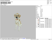 Dog V25 Embroidery File 4 size
