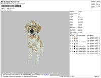 Dog V25 Embroidery File 4 size