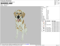 Dog V25 Embroidery File 4 size