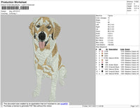 Dog V25 Embroidery File 4 size