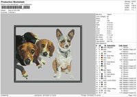 Dog V27 28 Embroidery File 4 size