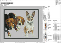 Dog V27 28 Embroidery File 4 size