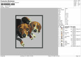 Dog V27 Embroidery File 4 size