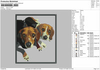 Dog V27 Embroidery File 4 size