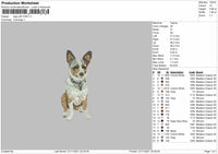 Dog V28 Embroidery File 4 size
