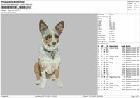 Dog V28 Embroidery File 4 size