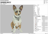 Dog V28 Embroidery File 4 size