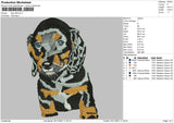 Dog V28 Embroidery File 4 size