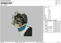 Dog V29 Embroidery File 4 size