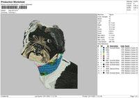 Dog V29 Embroidery File 4 size